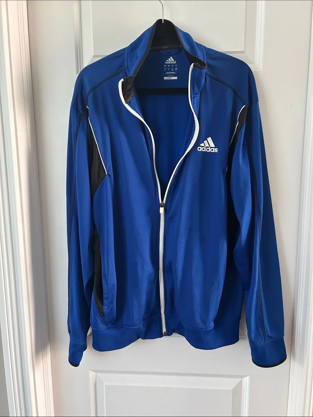 Adidas Men's Size L Blue Track Jacket